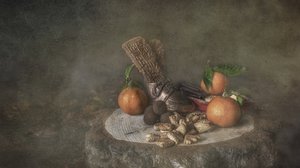 Rustic Oranges and Cookies