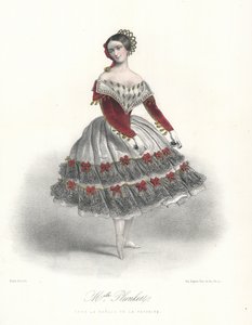 Belgian Ballet Dancer Adeline Plunkett in La Manola de la Favorite, c1860