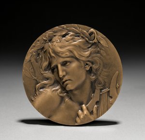 Medal Presented to Loïe Fuller by the French Government: Orpheus at the Entrance to the Underworld (obverse)