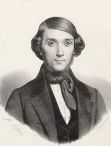 Portrait of the Pianist and Composer Jean-Henri Ravina, ca. 1845 by Marie Alexandre Menut Alophe