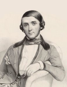 Portrait of the pianist and composer Jean-Henri Ravina, ca 1845 by Marie Alexandre Menut Alophe