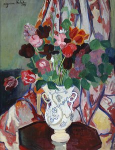 Vase with Tulips, 1927 by Marie Clementine (Suzanne) Valadon