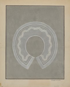 Embroidered Linen Collar by Marie Famularo