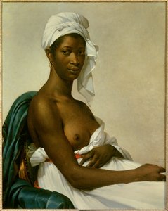 Portrait of a black woman. Painting by Marie-Guillemine Benoist