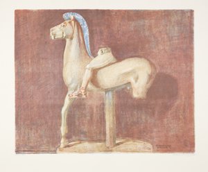 Archaic Greek Rider Statue (Athens) by Marie Henriques