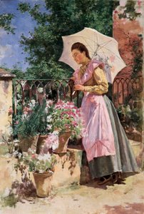 The Lady with the Umbrella by Marin Isidoro Gares