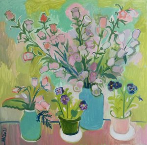 Colorful Still Life Blooms by Marina Gorkaeva