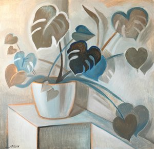 Modern Monstera Hearts