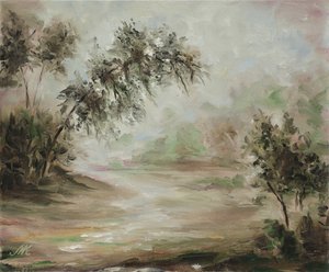 Serene Misty Landscape