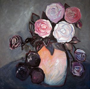 Elegant Painted Roses