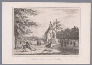 View of the Main Guard in Oosterwijk by Marinus Adrianus van Straten