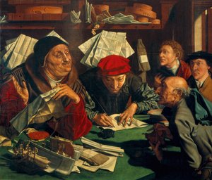 The Lawyers Office by Marinus van Roejmerswaelen