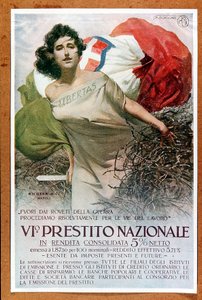 Italian Allegorical Illustration on the National Loan