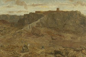 Mountainous Landscape in Egypt by Marius Alexander Jacques Bauer