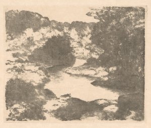 Hill Landscape with River