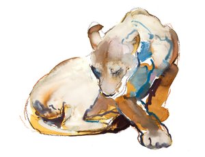 Feline Paint (lioness), 2020