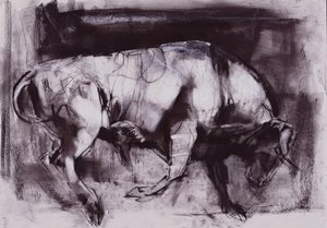 The White Bull (study), 1998 by Mark Adlington