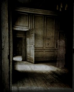 Panelled Room with Ethereal Figure by Mark Gordon