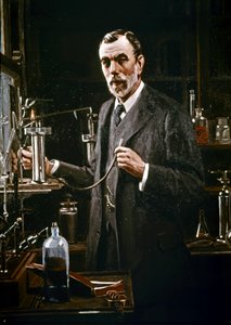 Sir William Ramsay in His Laboratory by Mark Richard Milbanke