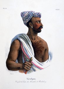 Chief of the Caste in Pondicherry Puducherry, India by Marlet et Cie