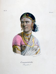 Female dancer bayadere, 1828 by Marlet et Cie