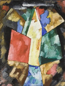 Abstraction: Blue, Yellow and Green