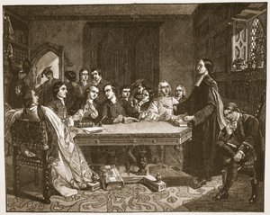 John Wesley and his friends at Oxford, illustration from 