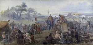 After the Battle of Fyrisvellir by Mårten Eskil Winge