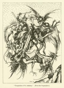 The Temptation of St Anthony by Martin (after) Schongauer