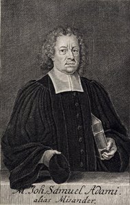 Johann Samuel Adami by Martin Bernigeroth