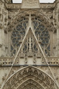 Facade Rose Window by Martin Chambiges