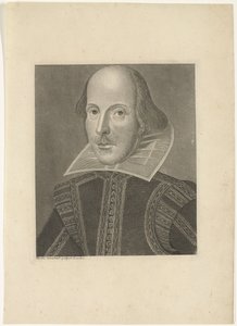 Portrait of William Shakespeare by Martin Droeshout (II)
