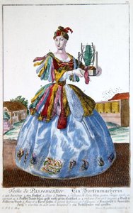 The Wife of a Soft Furnisher, c.1735 by Martin Engelbrecht