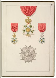 Page from Recueil des Ordres Français et Étrangers by Martin Guillaume Biennais