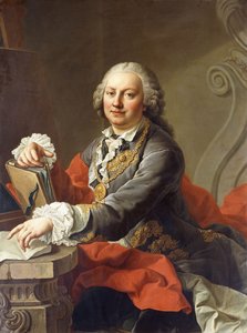 Portrait of the Artist, half-length, seated before a Stone Ledge