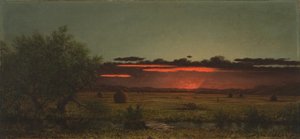 Jersey Meadows at Sunset by Martin Johnson Heade