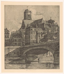 View of Saint-Gervais in Paris by Martin Monnickendam