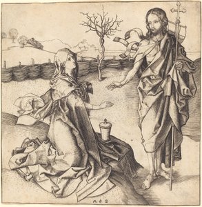 Christ Appearing to Mary Magdalene by Martin Schongauer
