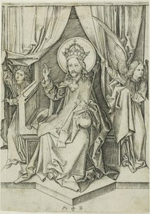 Christ Enthroned by Martin Schongauer