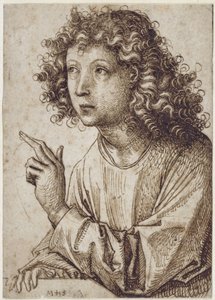 Angel of the Annunciation by Martin Schongauer