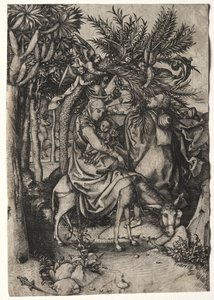 Flight into Egypt by Martin Schongauer
