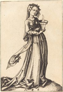 Fourth Wise Virgin by Martin Schongauer
