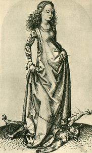 St Margaret trampling a demon
