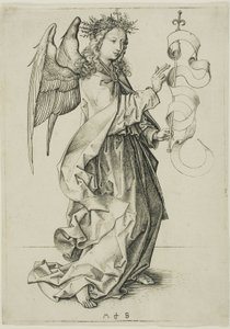 The Angel of the Annunciation by Martin Schongauer