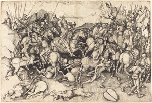 The Battle of Saint James at Clavijo by Martin Schongauer