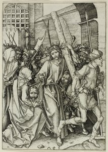 The Bearing of the Cross, from The Passion by Martin Schongauer