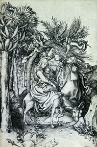 The Flight into Egypt by Martin Schongauer
