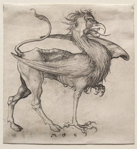 The Griffin, 1400s by Martin Schongauer