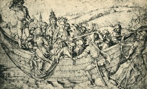 The Martyrdom of Saint Ursula and Her Companions by Martin Schongauer