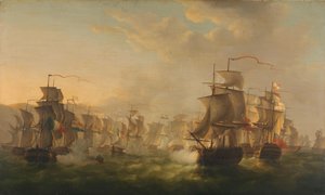 Clash of the Dutch and British Fleets near Boulogne